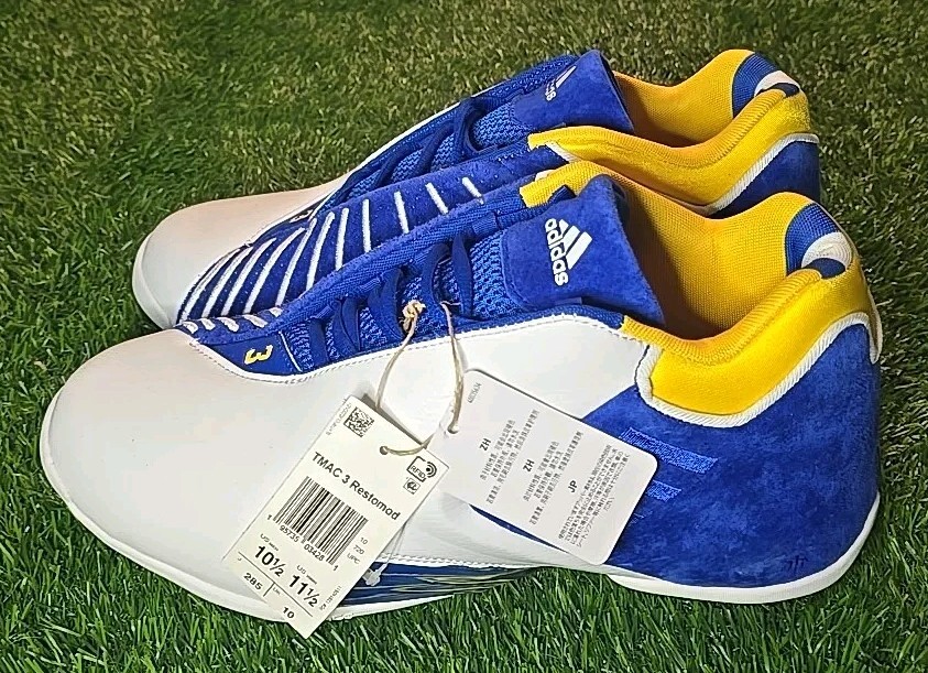 Adidas TMAC 3 Restomod Auburndale White Blue Basketball Shoes