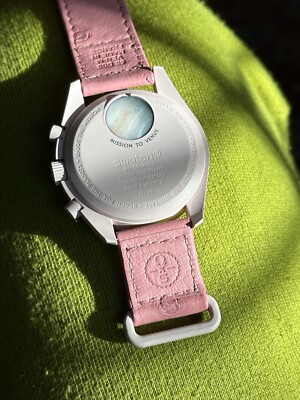 Swatch x Omega Moonswatch Mission To Venus Ostrich Leather Strap