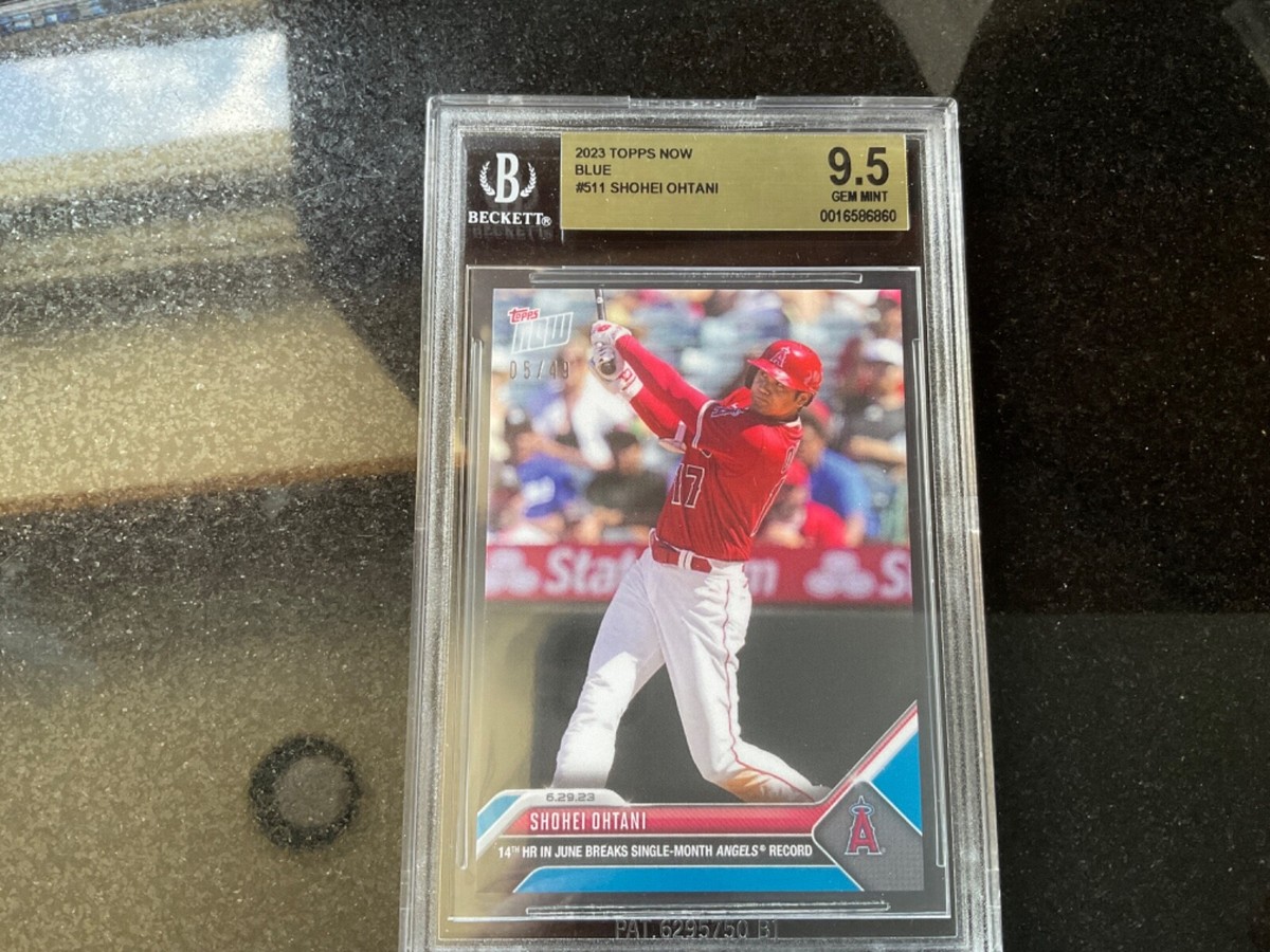 2023 Topps NOW SHOHEI OHTANI MVP Winner JAPAN /LA WBC BLUE BGS 9.5