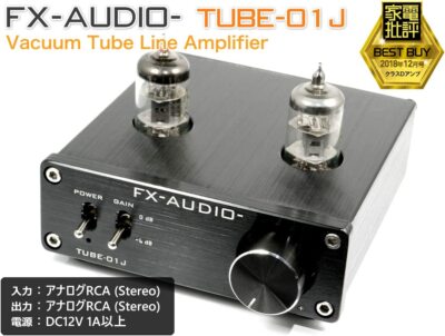 Fx-Audio Tube-01J Black Tube Preamp Line Amplifier Nfj Original