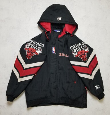 Vintage 90's Chicago Bulls NBA Starter Full Zip Jacket Men's Size