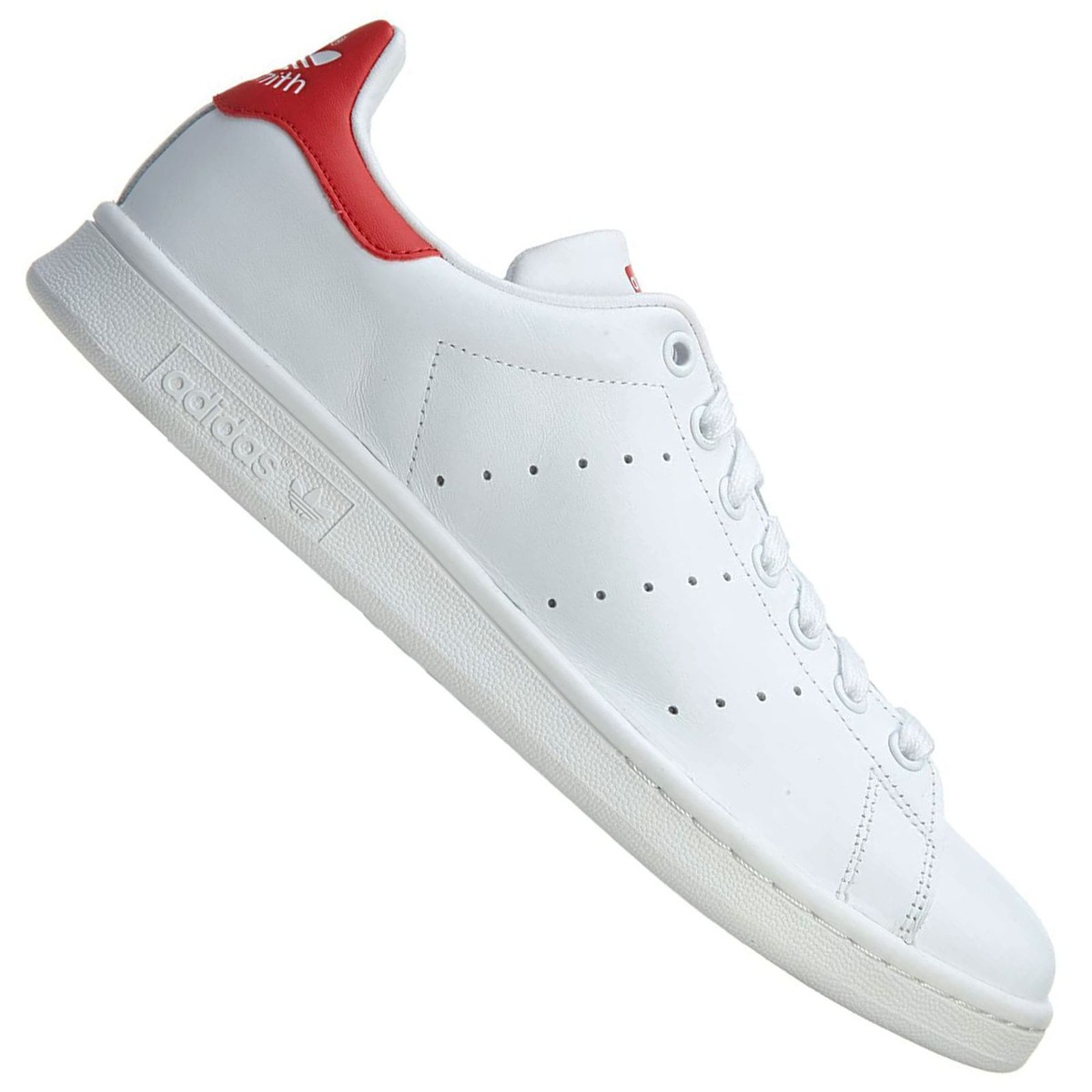 Adidas Originals Stan Smith Men's Trainers M20326 White Red | eBay