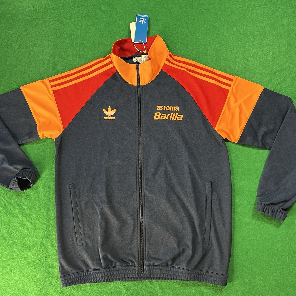 Adidas As Roma Bring Back 1993 Track Jacket Full Zip Men's Size XL