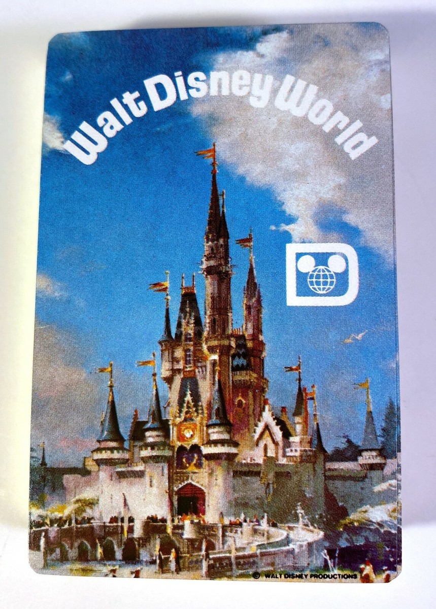 Vintage Walt Disney World Cinderella Castle Deck Playing Cards