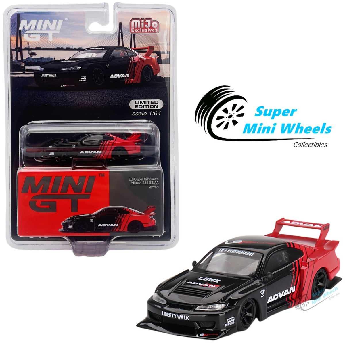 Mini GT 1:64 Nissan LB-Super Silhouette S15 SILVIA ADVAN #649 | eBay