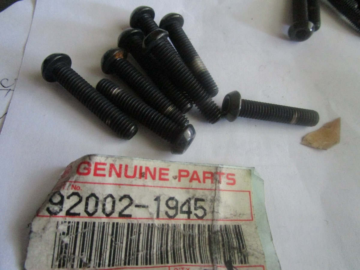 NOS 1988-1992 Kawasaki ZX600 Ninja 600R Socket Bolts Qty7 92002