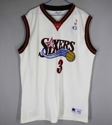 NBA PHILADELPHIA SIXERS 76ERS SHIRT JERSEY CHAMPION ALLEN IVERSON