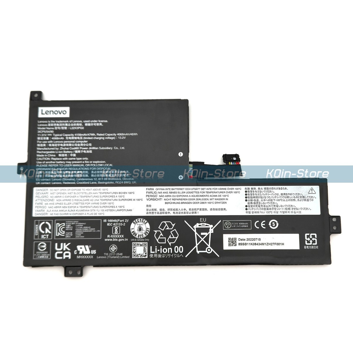 New Genuine L22M3PG0 L22X3PG0 Battery for Lenovo IdeaPad Slim 3