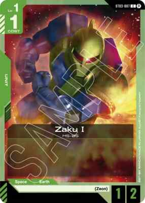 Zaku I - ST03-007 Beta NM - Gundam TCG Card Game | eBay