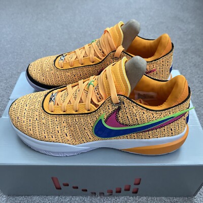 Nike LeBron James 20 XX Laser Orange Racer Blue Sneakers DJ5423