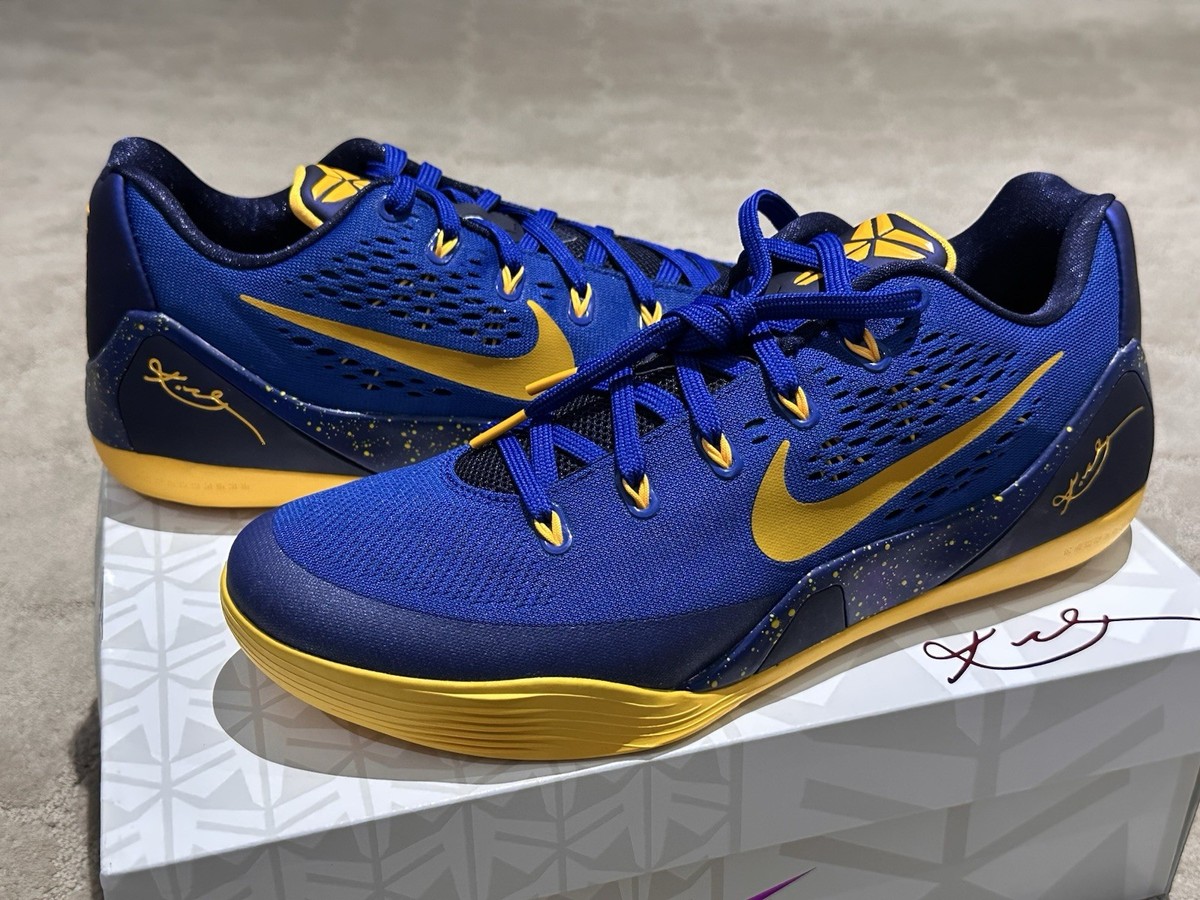 Nike Kobe 9 EM Gym Blue University Gold - Size 11 US (646701-474