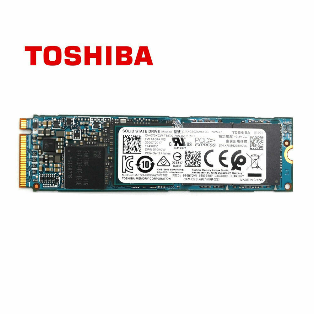 512GB XG5 Toshiba KXG50ZNV512G SSD M.2 2280 Solid State Drive NVMe