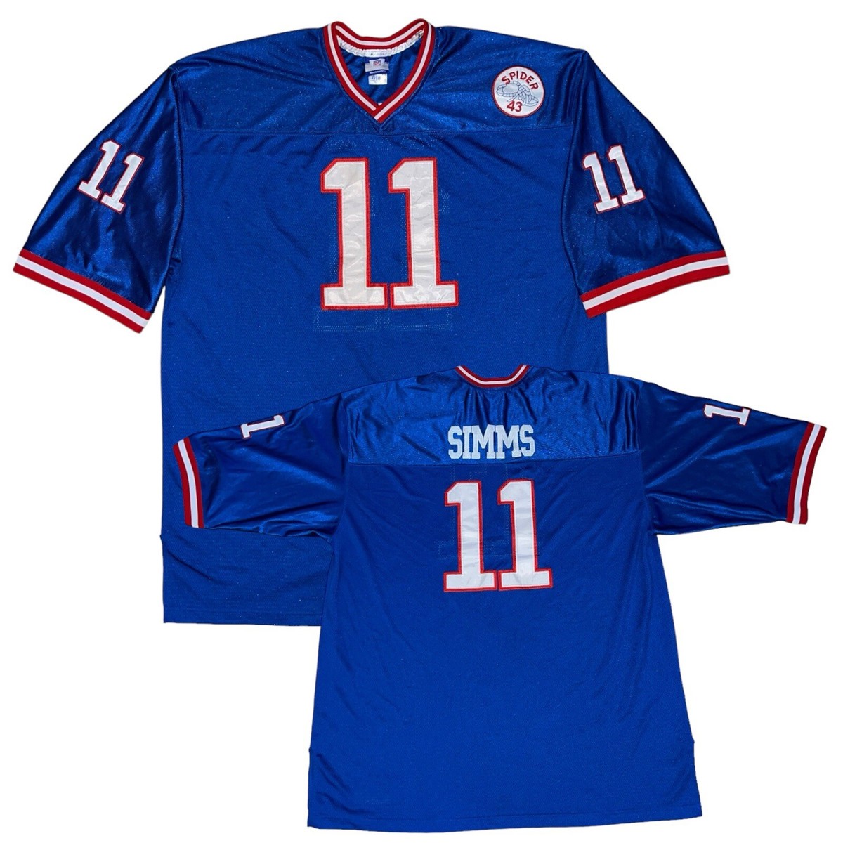 1986 New York Giants Phil Simms Stitched Jersey Size 60 Spider