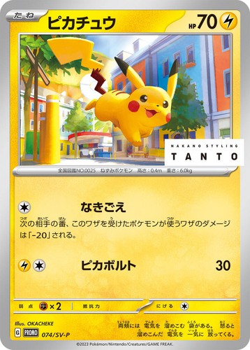 2024 Pokemon Pikachu Japanese SV-P PROMO Summer Get Campaign! #218