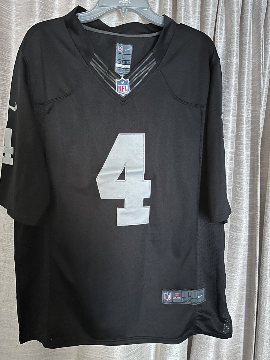 Derek Carr Raiders Jersey #4 Nike On Field NFL Players L EUC | eBay