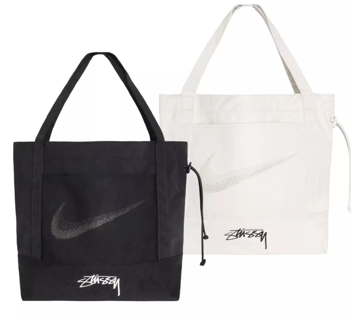 Stussy x Nike TOTE BAG BLACK / LIGHT BONE Limited RARE SD NEW | eBay