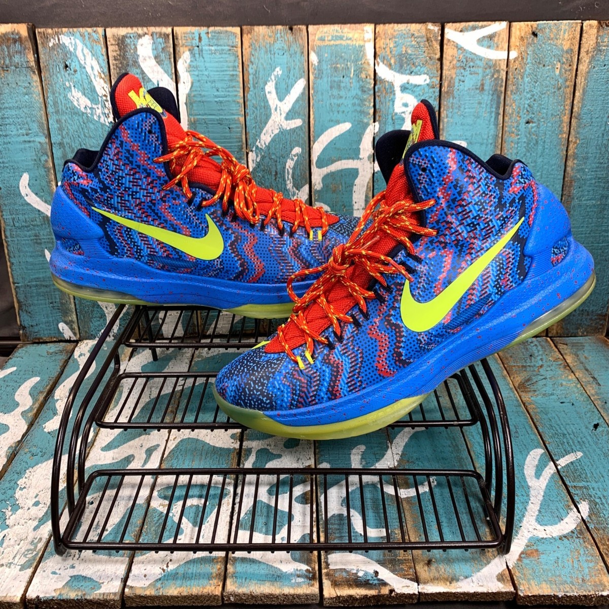 Nike Zoom KD 5 Christmas 2012 Mens 9.5 Basketball Sneakers Shoes