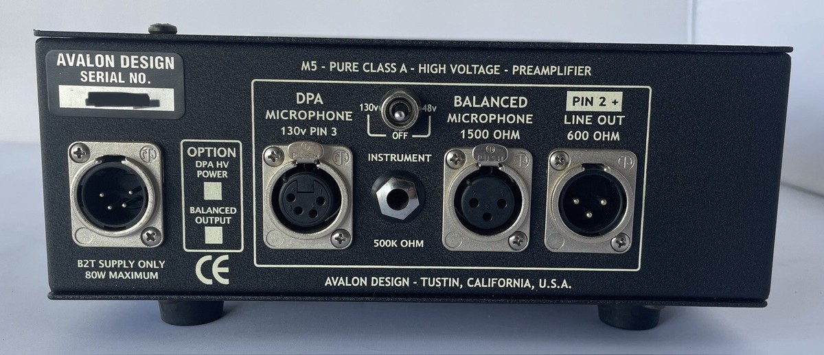 Avalon M5 Pre-Amp Pure Class A With B2-T 200W Power Supply | eBay