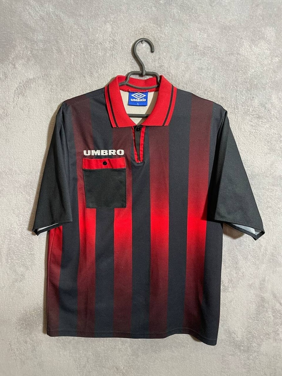 Umbro Vintage Jersey Referee Football Soccer Shirt 90s Multicolor