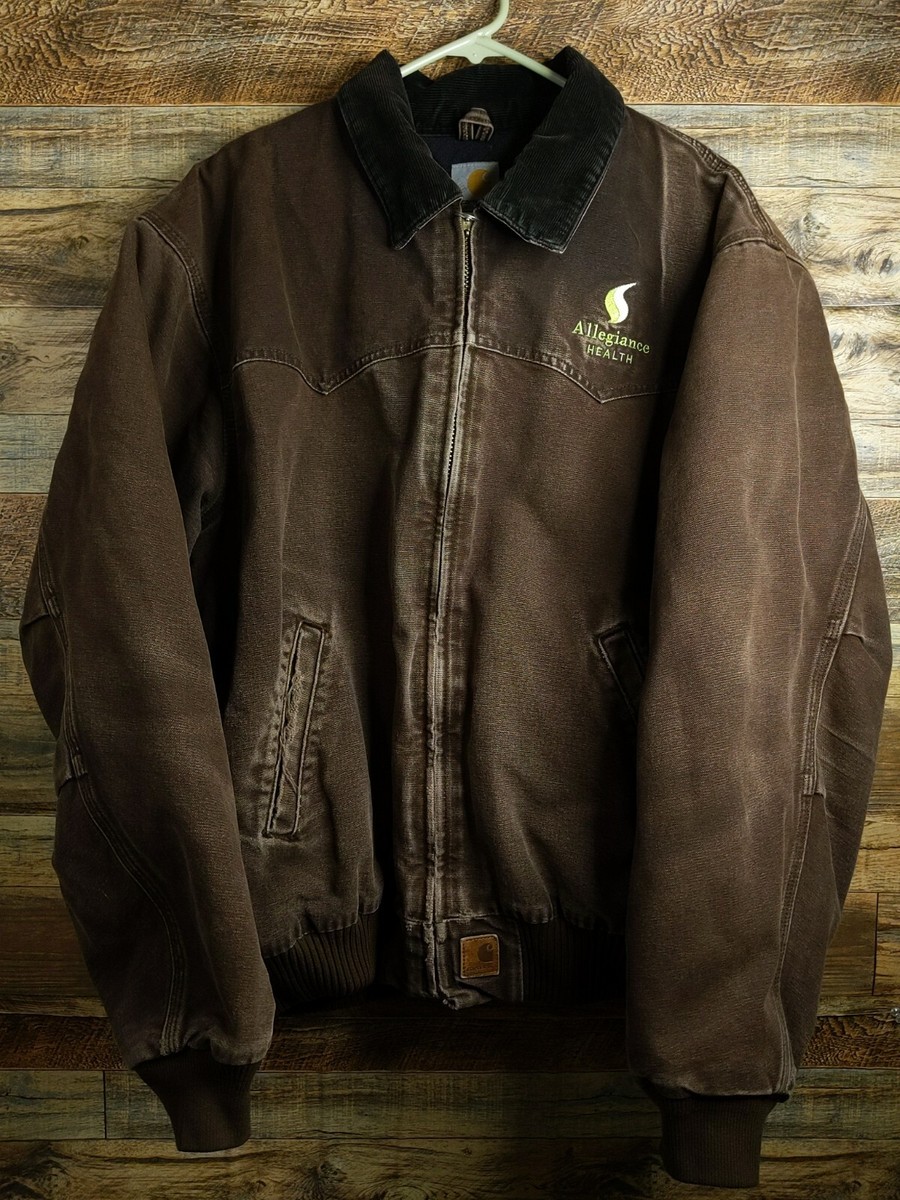 Vintage Santa Fe Carhartt J14 DKB Dark Brown Jacket Men's 2XL