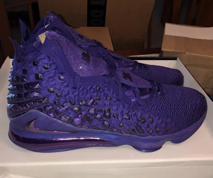 Nike Lebron 17 2K DS Size 17 Court Purple LA Lakers Lebron James