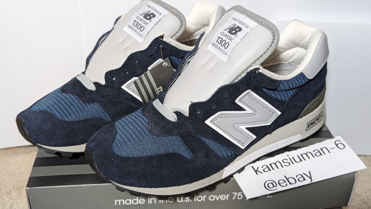 Brand New! New Balance Classic 1300 Made in USA Navy Blue Men Size