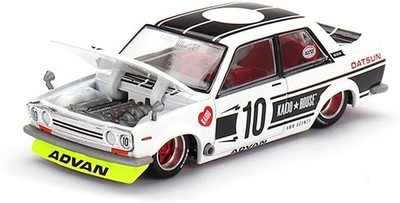 Kaido House x Mini GT 1:64 Datsun 510 Street Team XMM V1 White