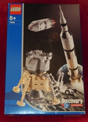 Lego Discovery Channel 7468 Saturn V Space Rocket Sealed Nasa