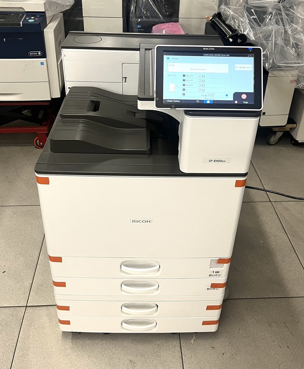 Ricoh Aficio SP 8400DN Black & White Laser Printer 60ppm Fully