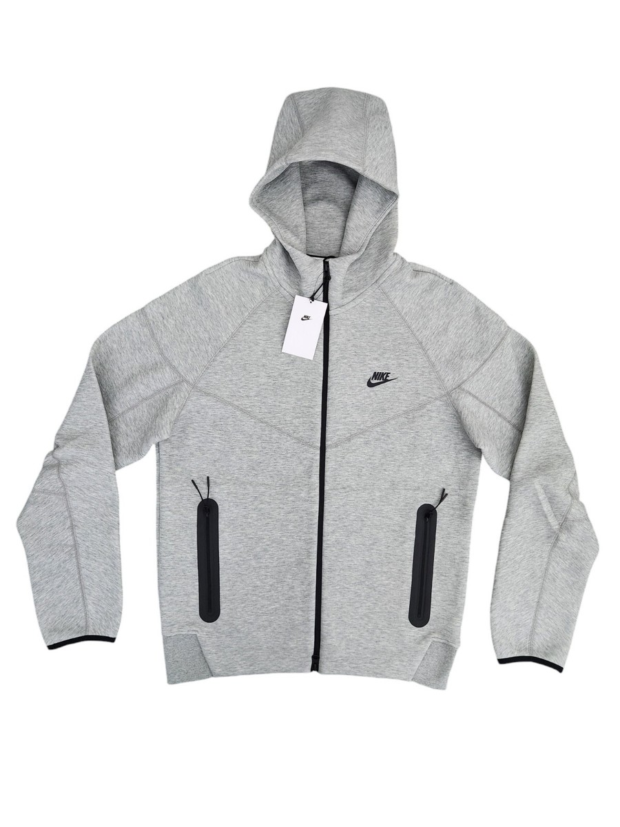 Nike Tech Fleece Gray Heather Windrunner Full Zip Hoodie FB7921
