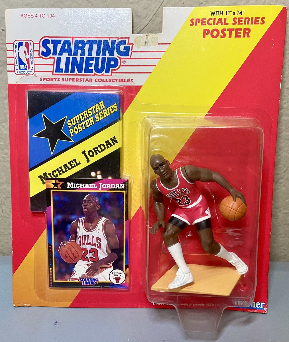 1992 Michael Jordan Starting Lineup Action Figure-Basketball Card