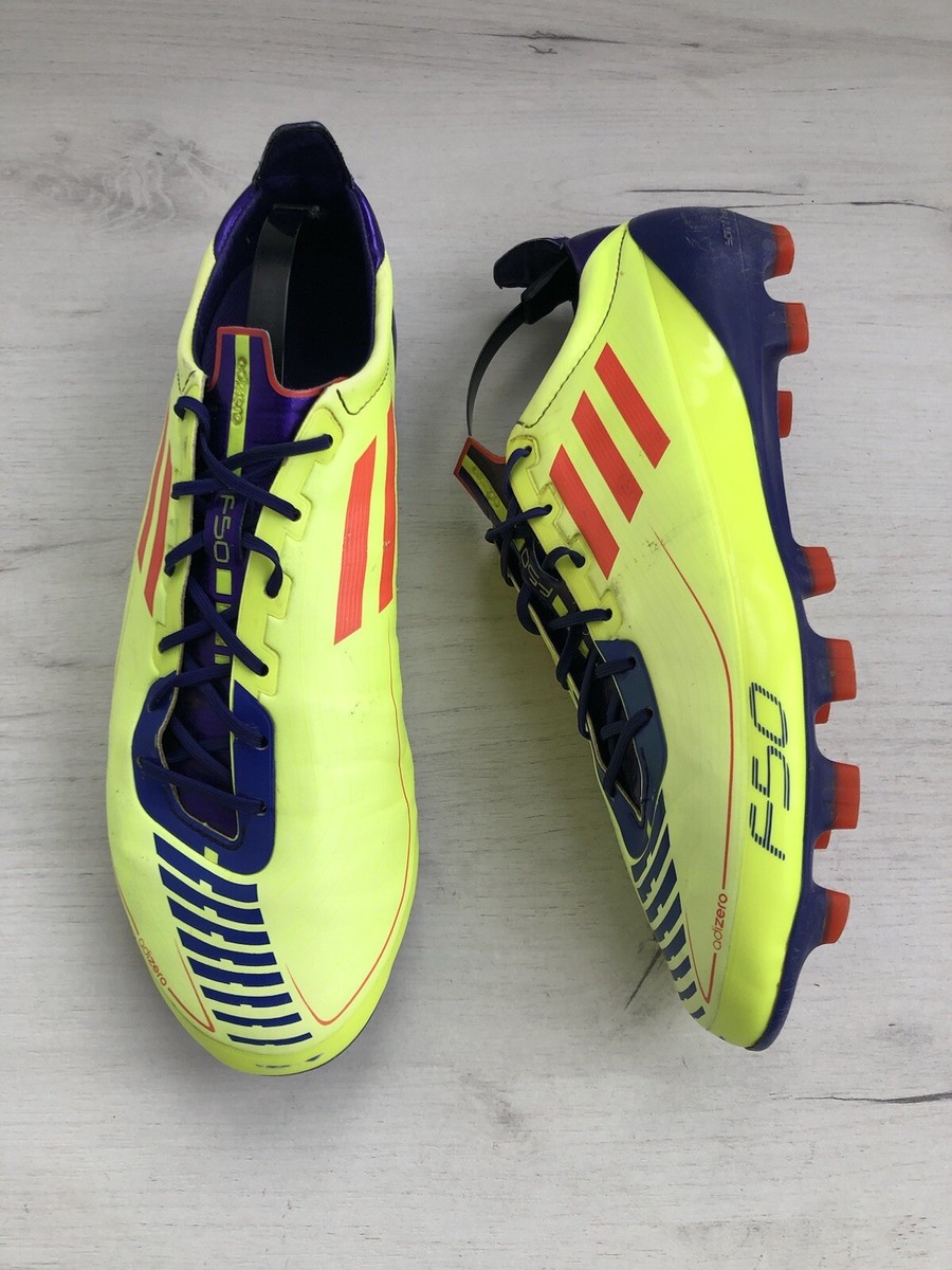 Adidas F50 Adizero HG Yellow Soccer Boots Football Cleats US8 UK7