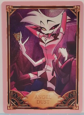 Angel Dust + Tommy Gun Hazbin Hotel Trading Card PINK FOIL 2nd ed