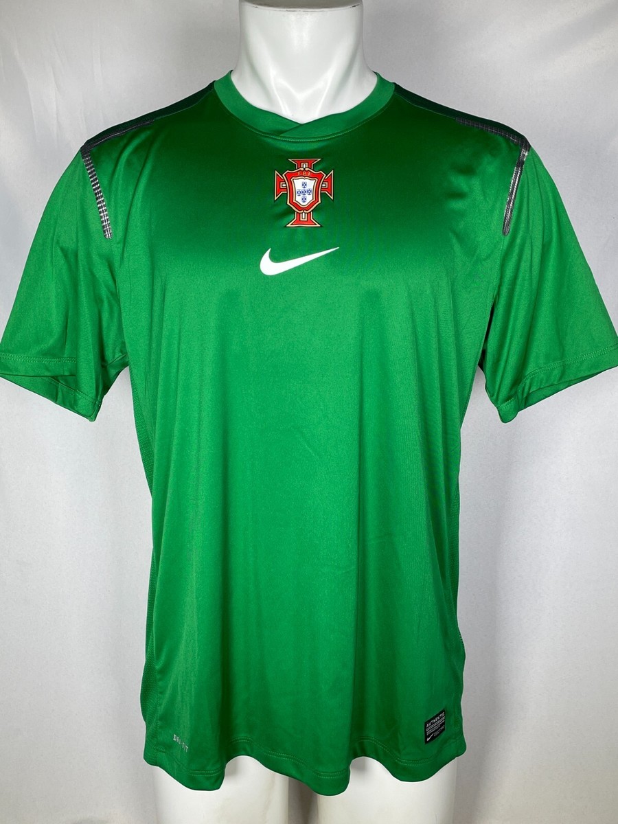 Portugal Soccer NIKE 2012-13 Green Player Issue Training Jersey