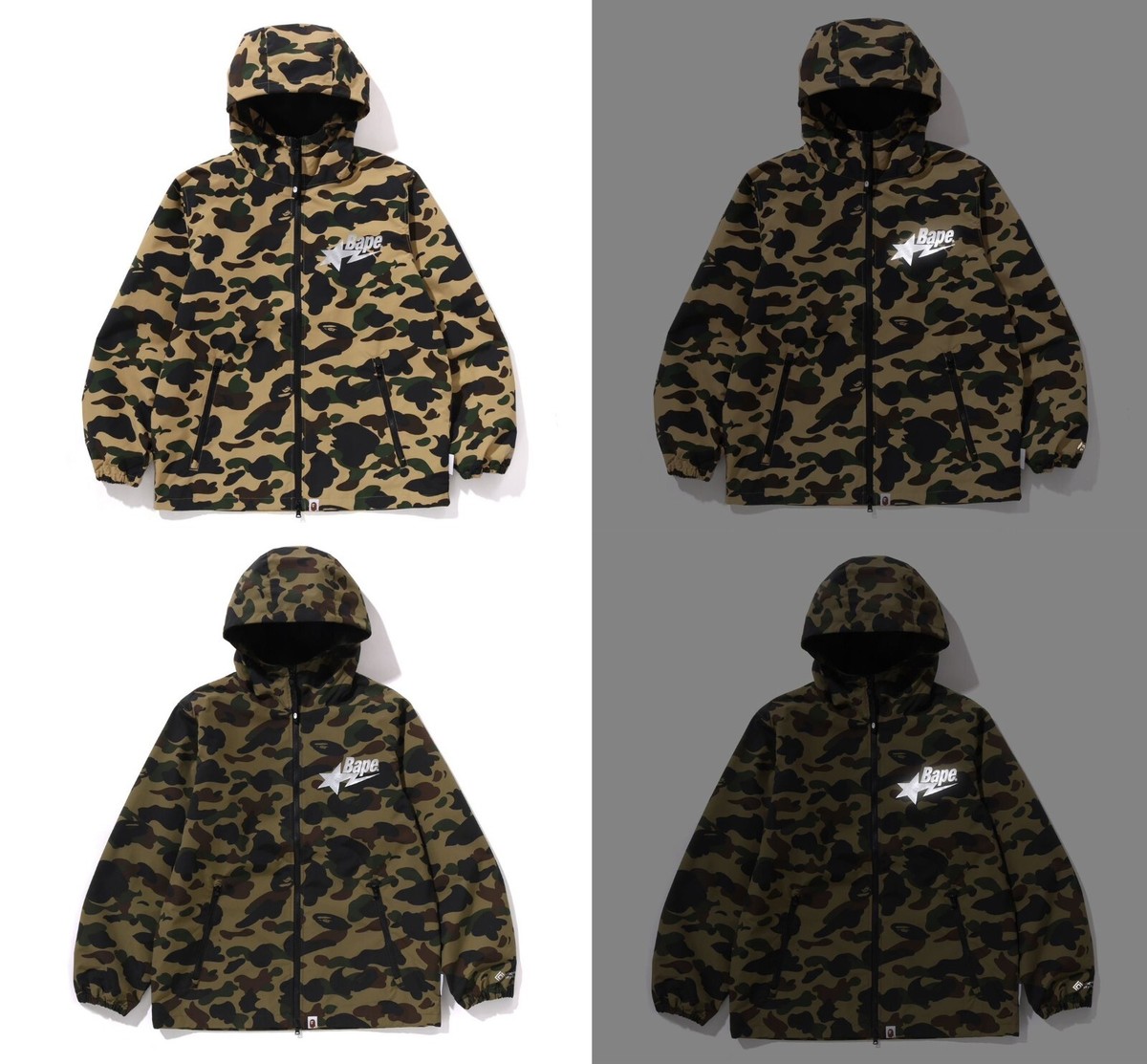 A BATHING APE Men's WINDSTOPPER PRODUCTS BY GORE-TEX LABS 1ST CAMO