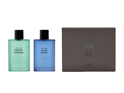Zara Green Savage & Blue Spirit Duo Set Eau Toilette Men Fragrance
