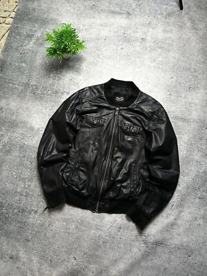 Vintage 90s Dolce Gabbana Italy Leather Multipocket D&G Streetwear
