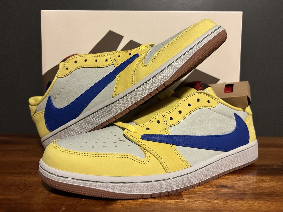 Nike Air Jordan 1 Low x Travis Scott “Canary” Sz 13.5W/12M Order