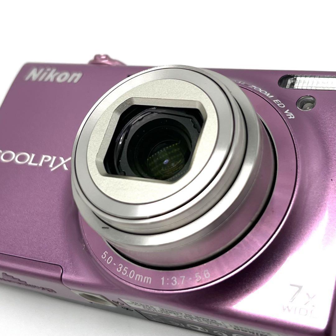 動作未確認品 Nikon COOLPIX S6100 ピンク 7倍ズーム