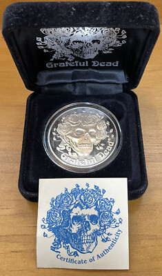 Grateful Dead Shield One Troy Ounce .999 Fine Silver 2000 Liquid
