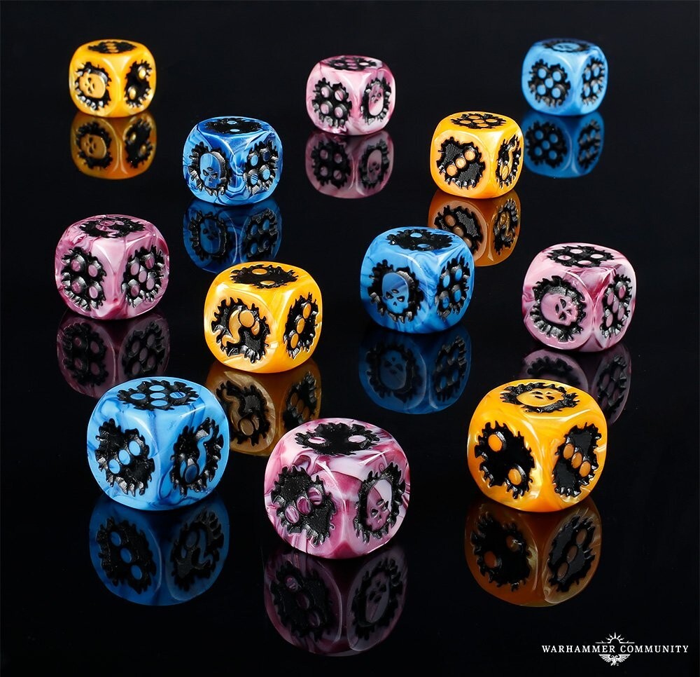 DISCIPLES OF TZEENTCH DICE 20 40K WARHAMMER 40,000 D6 CHAOS