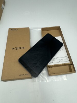 sharp aquos wish 3 Black SH-53D Smartphone Docomo Unlocked 64GB