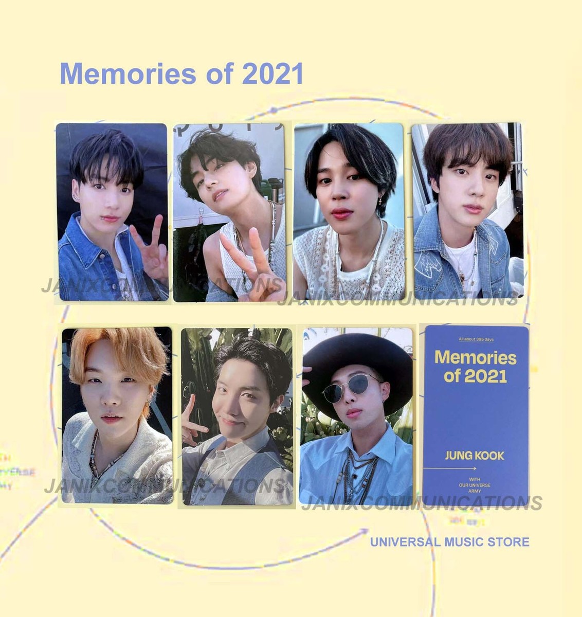 BTS Memories of 2021 DVD Ofiicial Photo card Photocard PC | eBay