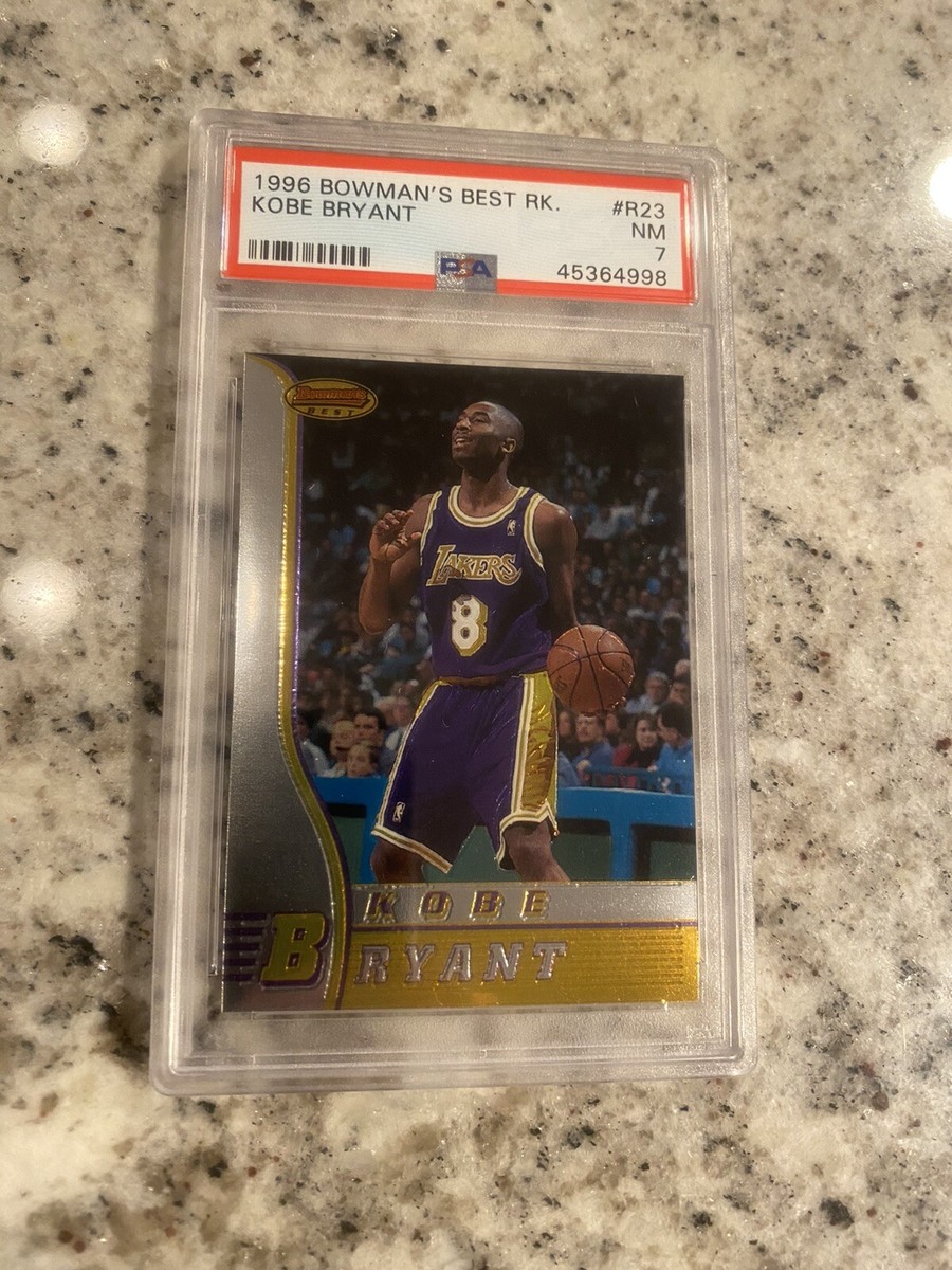 PSA 7 1996-97 BOWMAN'S BEST KOBE BRYANT #R23 NEAR MINT ROOKIE CARD