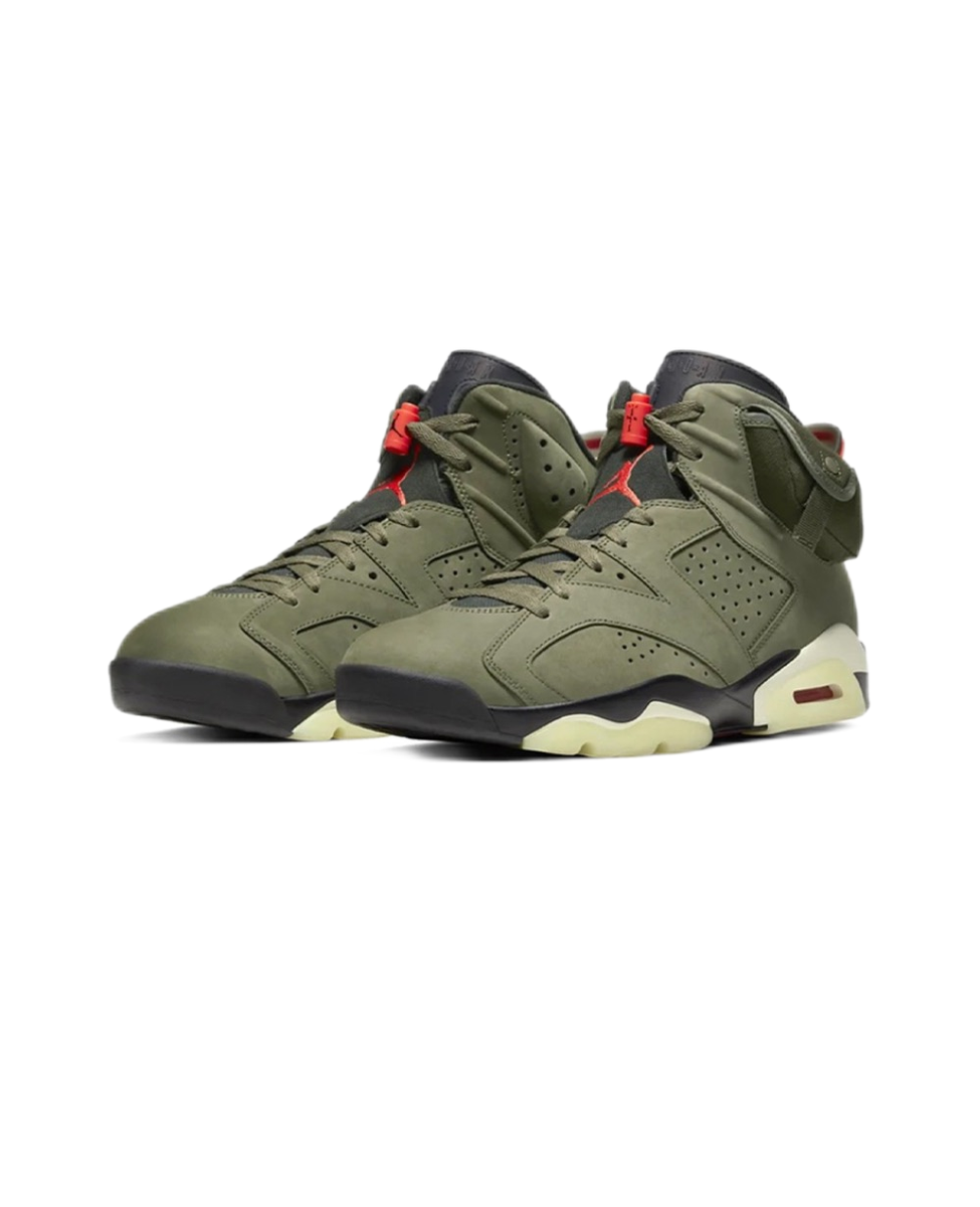 Nike Air Jordan 6 Retro x Travis Scott Mid Olive JordanⅥ AJ6 Ts