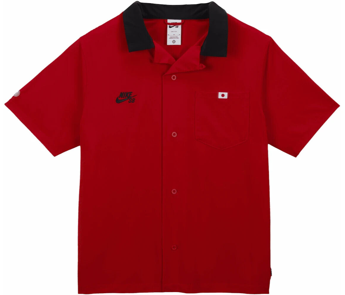 Nike SB Olympics 2024 Japan S/S Bowler Shirt University Red FZ4057