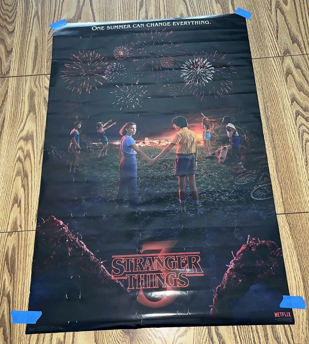 Stranger Things 3 Poster 32x34 Netflix “One Summer Can Change