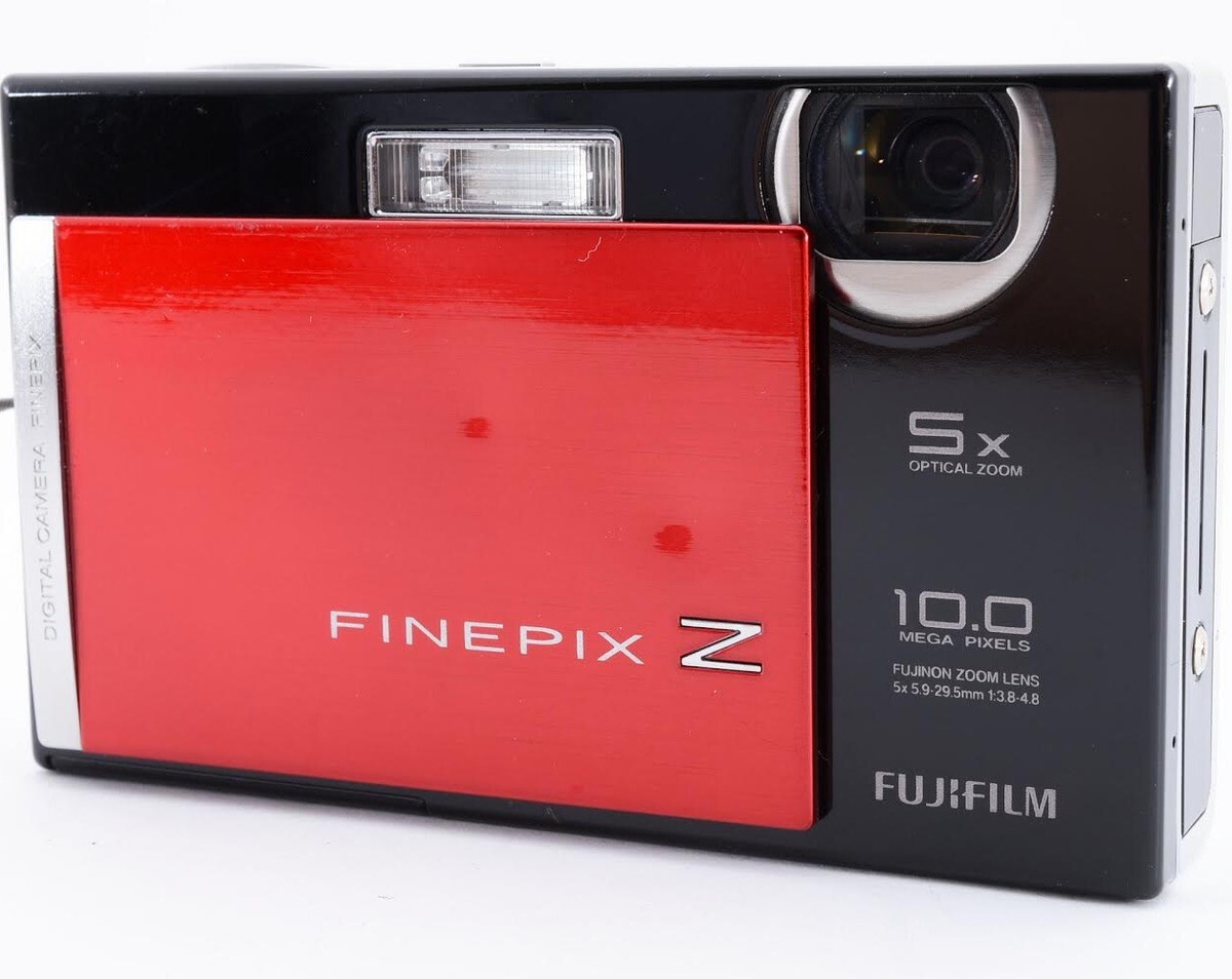 FUJIFILM FinePix Z200FD Digital Camera Red Black Tested | eBay