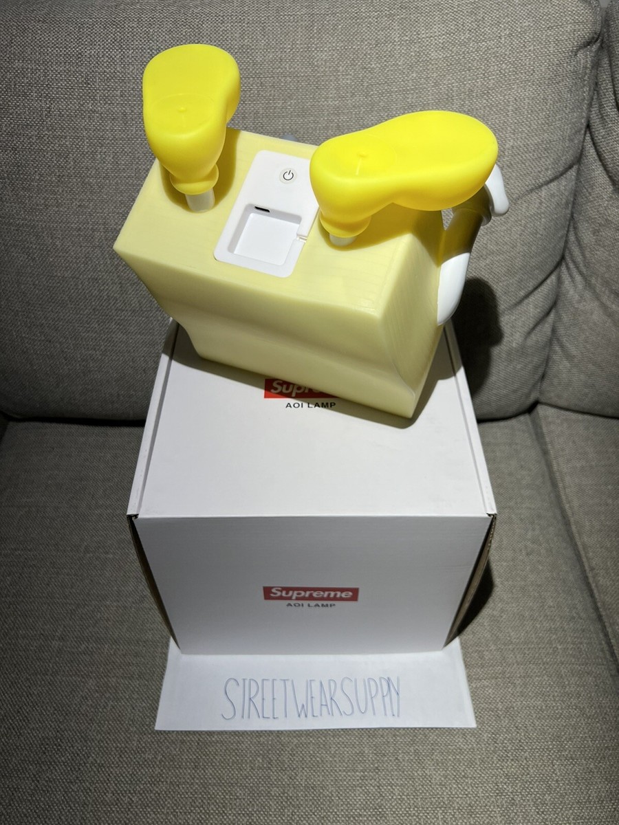NEW Supreme SS22 Sticky Note Molded AOI Rechargeable Lamp Yellow