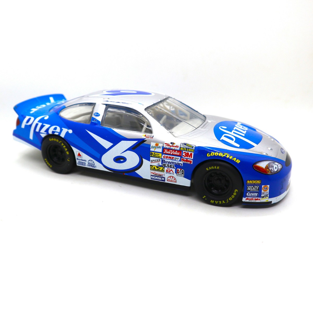 1999 Mattel Hot Wheels NASCAR #6 Mark Martin Pfizer 1:24 Model